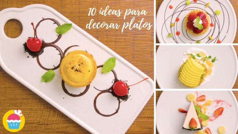 Ideas creativas para decorar platos