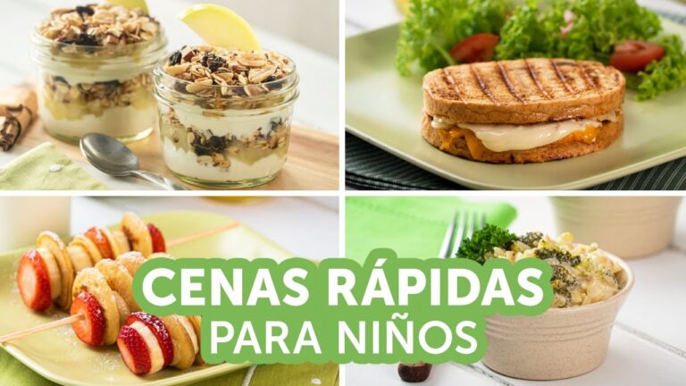 Recetas Creativas para Cenas R&aacute;pidas para Ni&ntilde;os