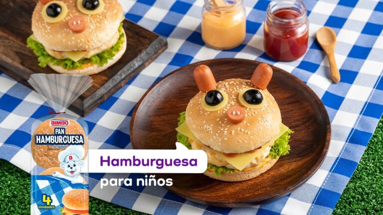 Recetas Divertidas de Hamburguesas para Ni&ntilde;os