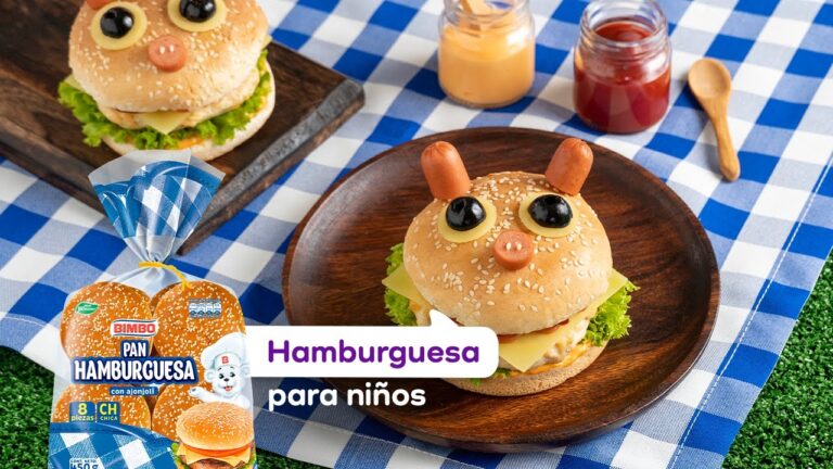 Recetas Divertidas de Hamburguesas para Ni&ntilde;os