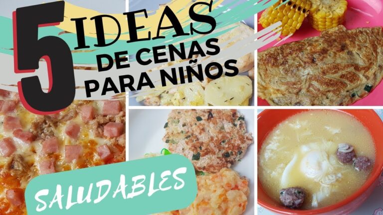 Men&uacute;s R&aacute;pidos y Especiales para Cenas de Ni&ntilde;os