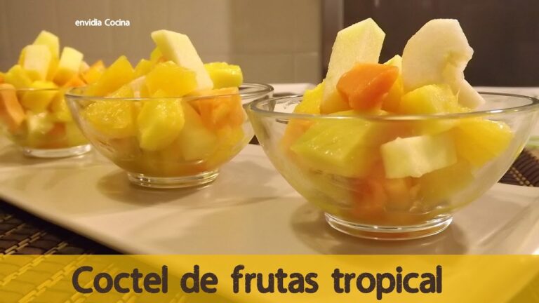 Deliciosos Cocteles Tropicales Ex&oacute;ticos con Frutas